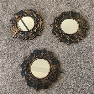 Set of 3 mirrors
